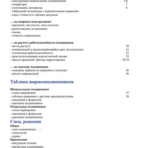 Общий каталог подшипников GMN